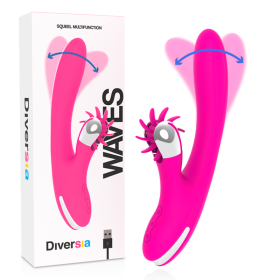 Diversia - Bunny Waves 24 CM – Rotadores vibratorios