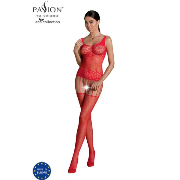 PASSION - BODYSTOCKING ECO COLLECTION ECO BS001 ROUGE PASSION WOMAN BODYSTOCKINGS