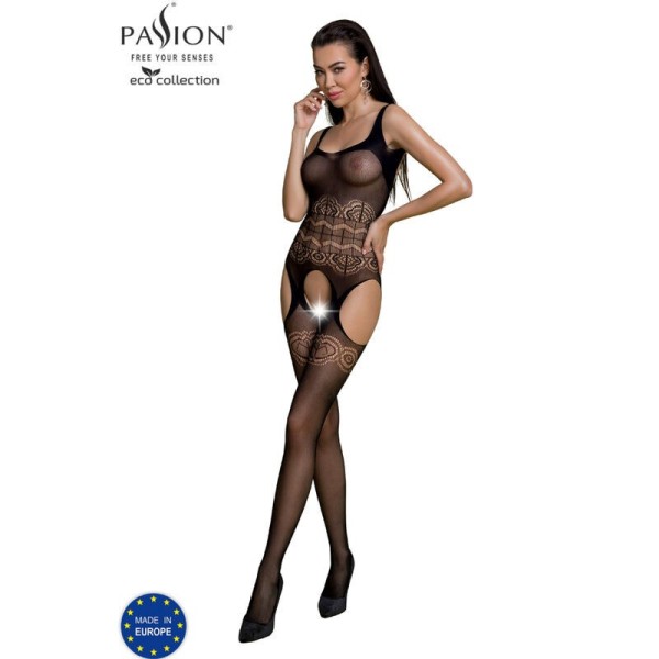 PASSION - BODYSTOCKING ECO COLLECTION ECO BS005 NOIR PASSION WOMAN BODYSTOCKINGS