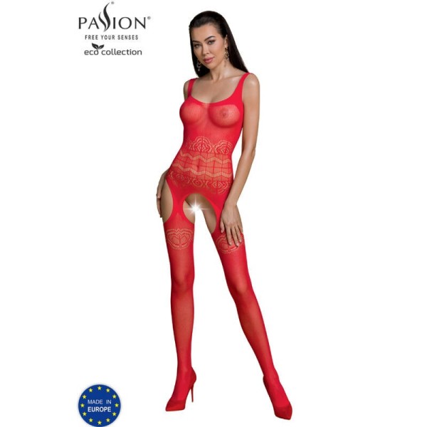 PASSION - BODYSTOCKING ECO COLLECTION ECO BS005 ROUGE PASSION WOMAN BODYSTOCKINGS
