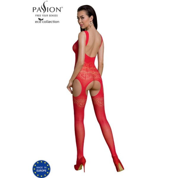 PASSION - BODYSTOCKING ECO COLLECTION ECO BS005 ROUGE PASSION WOMAN BODYSTOCKINGS