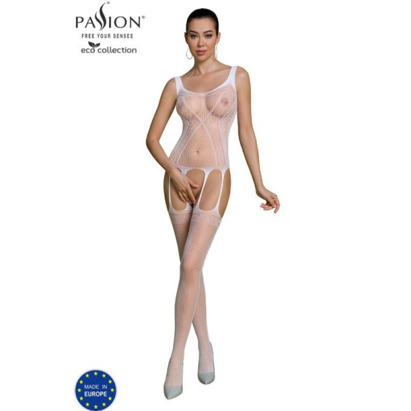 PASSION - BODYSTOCKING ECO COLLECTION ECO BS007 BLANC PASSION WOMAN BODYSTOCKINGS