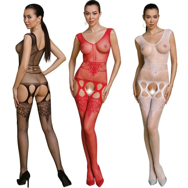 PASSION - BODYSTOCKING ECO COLLECTION ECO BS014 NOIR PASSION WOMAN BODYSTOCKINGS