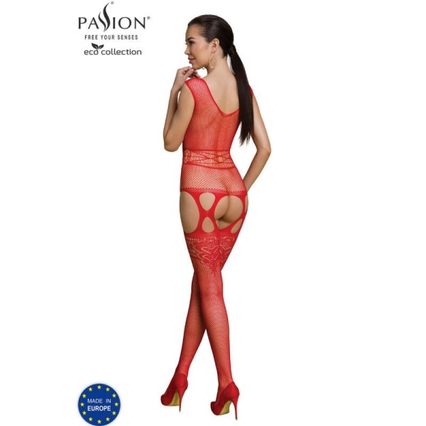 PASSION - BODYSTOCKING ECO COLLECTION ECO BS014 ROUGE PASSION WOMAN BODYSTOCKINGS