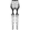 PASSION - BODYSTOCKING ECO COLLECTION ECO S005 BLANC PASSION WOMAN GARTER & STOCK