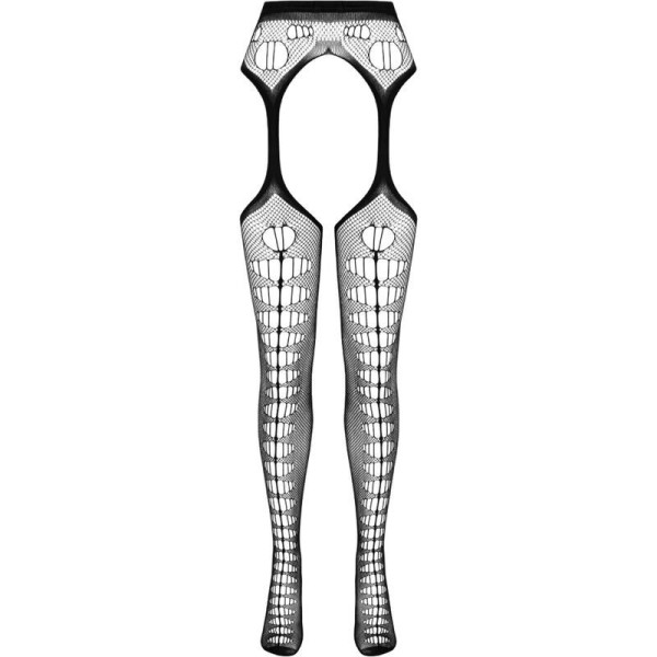 PASSION - BODYSTOCKING ECO COLLECTION ECO S008 ROUGE PASSION WOMAN GARTER & STOCK