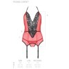 PASSION - PEONIA CORSET LINEA EROTICA ROJO L/XL PASSION MUJER