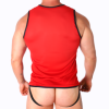 MACHO - T-SHIRT ROUGE S/M MACHO UNDERWEAR - T-shirts pour hommes
