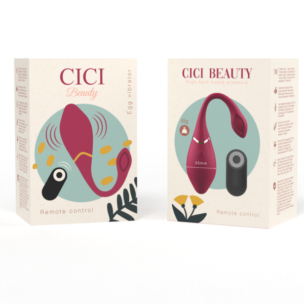 Cici Beauty - Vibrador HUEVO de silicona premium con control remo