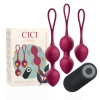 Cici Beauty - Telefono Vibrador de Silicona Premium con 3 Perlas 