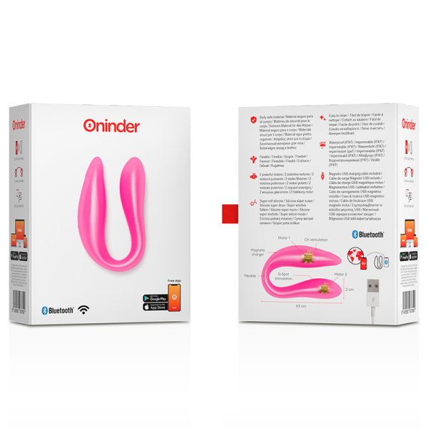Oninder - Lisboa G-Spot & Clitoral Stimulateur Rose - Applicat...