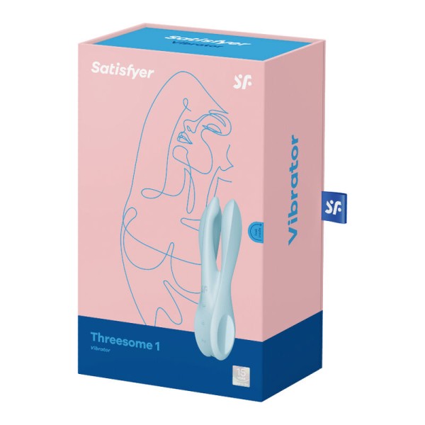 Satisfyer - Vibrateur Threesome 1 Bleu – Pour clitoris