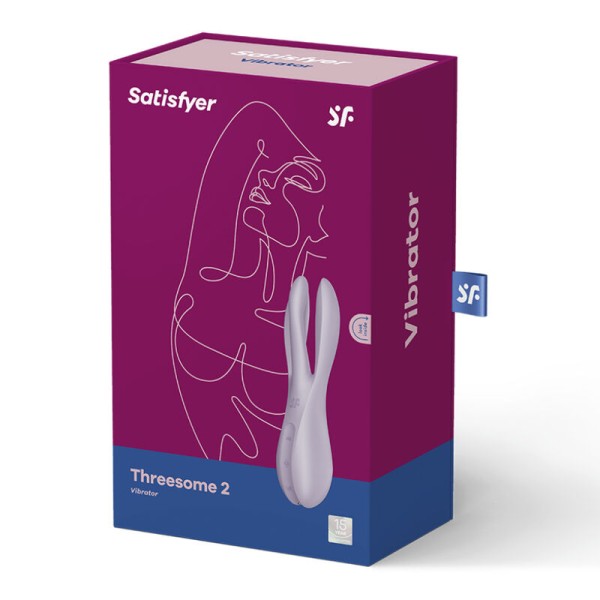 Satisfyer - Threesome 2 Vibrador Morado – Para clítoris