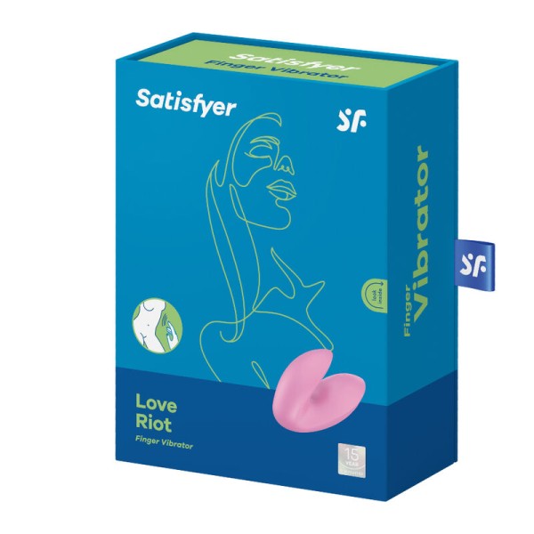 Satisfyer - Vibrador de Dedo Love Riot Rosa – Vibradores de Dedo