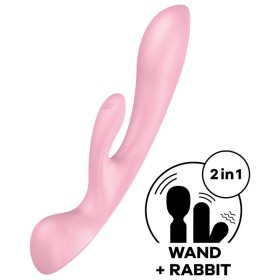 Satisfyer - Triple OH Hybrid Vibración Rosa