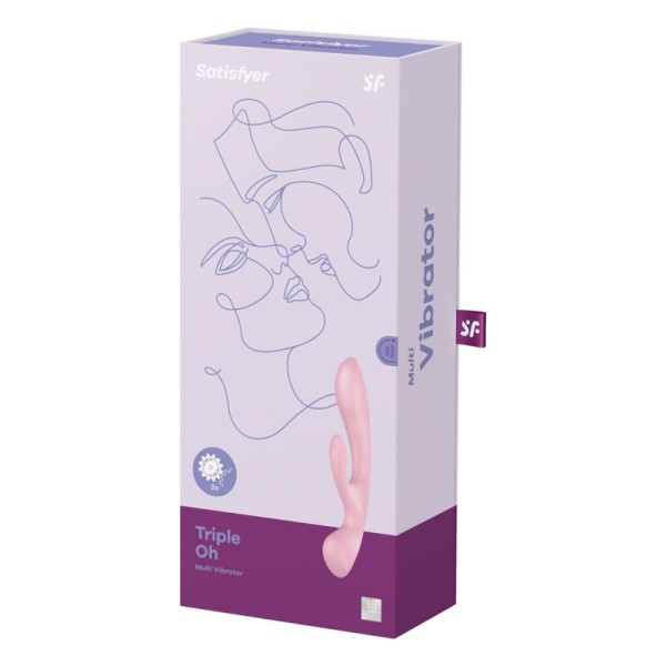 Satisfyer - Vibration Hybride Triple OH Rose