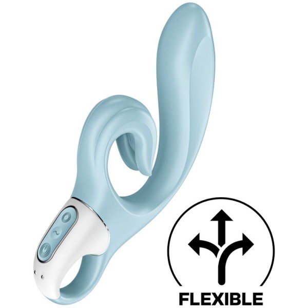 Satisfyer - Love ME Rabbit Vibration Bleu – Vibrateurs de lapin