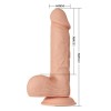 Baile - Belle Rencontre Bahamut Vibrador Realista Flexível 21,8 CM...