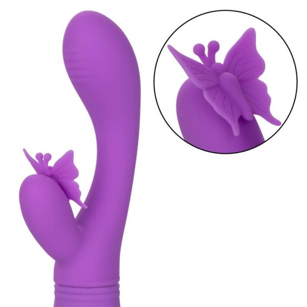 Calexotics - Butterfly Kiss Flutter Morado - Vibradores Conejo