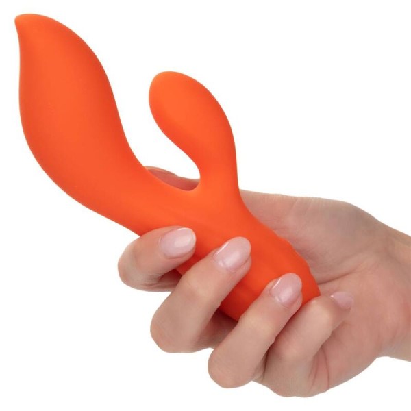 Calexotics - Stella Dual Teaser Orange – Vibrateurs de lapin