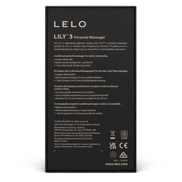 Lelo - Masajeador personal Lily 3 - Lavanda - Mini vibradores