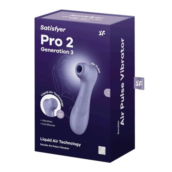 Satisfyer - PRO 2 Generation 3 AIR Liquid Technology Lilás