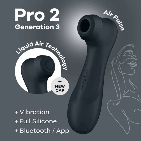 Satisfyer - PRO 2 Generación 3 Noir Bluetooth ET Application