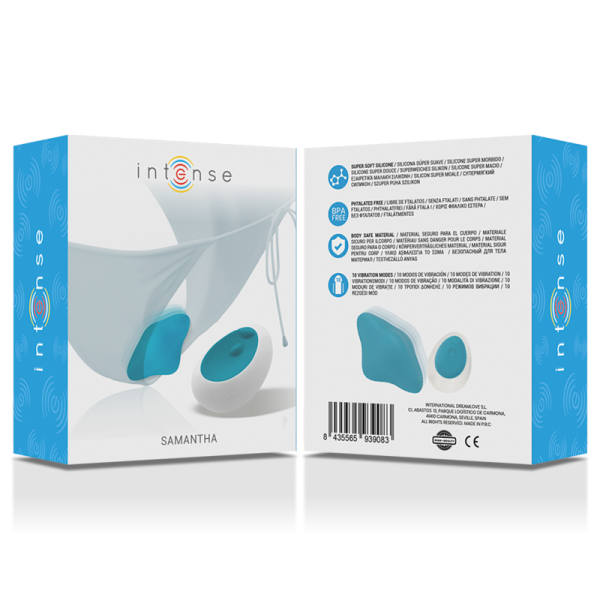 Intenso - Samantha Pantie Control Remoto Azul – Control Remoto