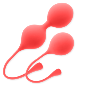 Intense - Pacote de bolas Kendall Red Kegel - Bolas de silicone