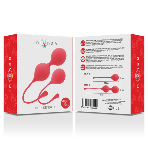 Intense - Pack Balles Kegel Kendall Rouge – Boules de silicone