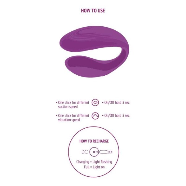 Xocoon - Vibrador Bound Love Parejas Morado