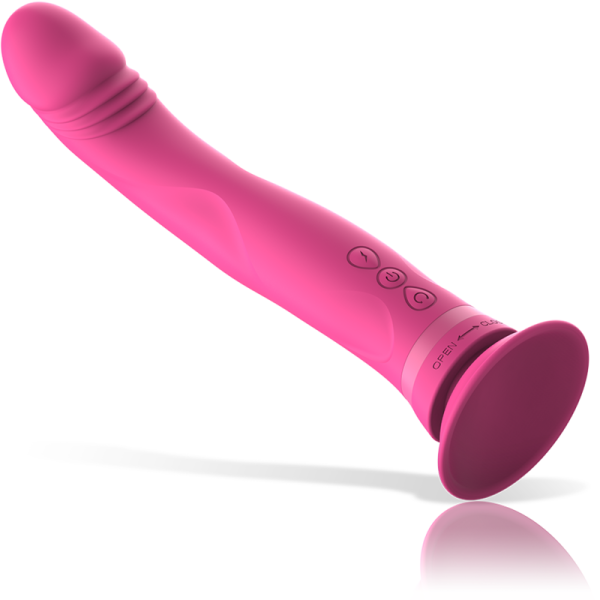 Intense - Gode Vibrateur EN Silicone Rose Michelangelo