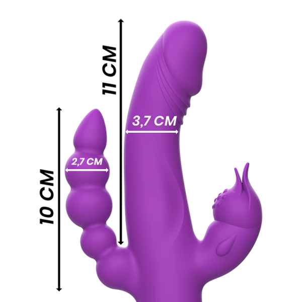 Intense - Vibrateur EN Silicone Casanova Rabbit Triple Moteur ...