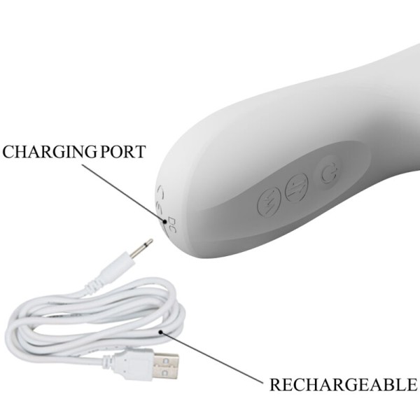 Pretty Love - Vibrateur Reese Avec Rotation Argentée