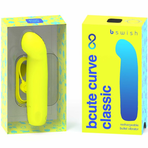 B Swish - Vibrateur EN Silicone Rechargeable Bcute Curve Infin...