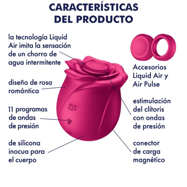 Satisfyer - Vibrador de flores clássico AIR Pulse PRO 2