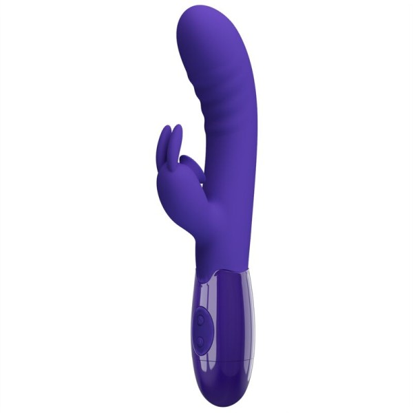 Pretty Love - Vibrador Cerberus Youth Conejo Morado