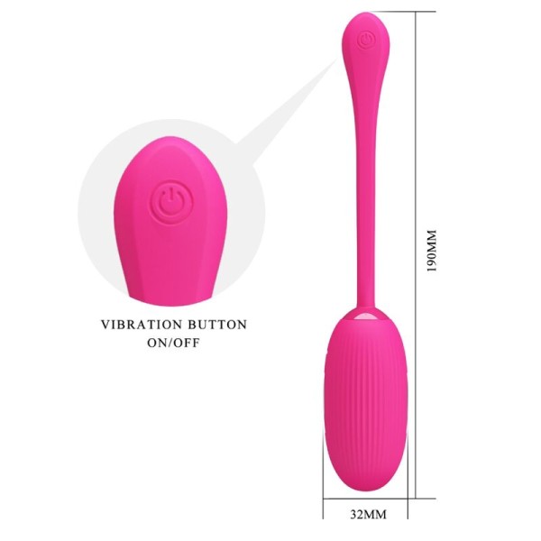 Pretty Love - Oeuf Vibrant Rechargeable Doreen Magenta Télécom...