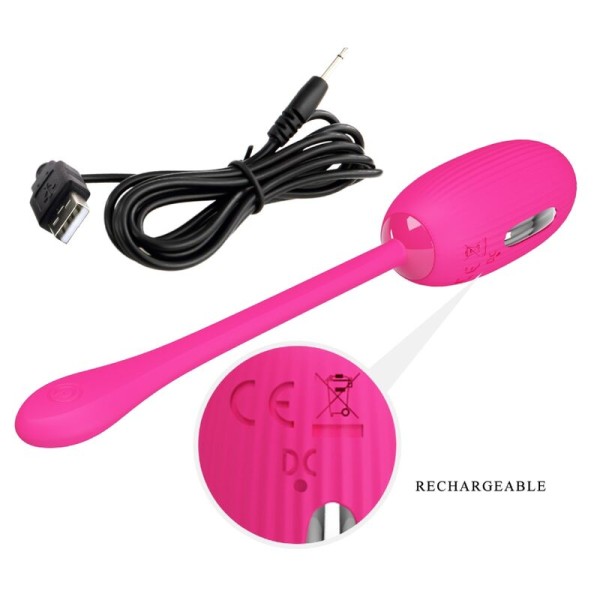 Pretty Love - Oeuf Vibrant Rechargeable Doreen Magenta Télécom...