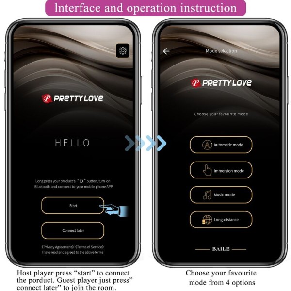 Pretty Love - Oeuf Vibrant Rechargeable Doreen Magenta Télécom...