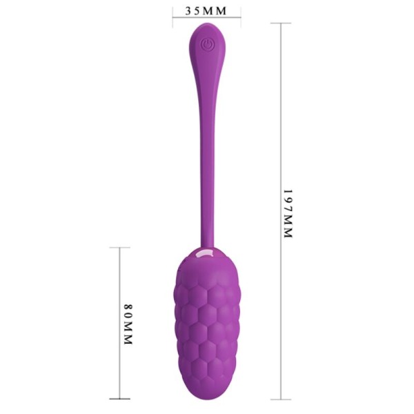 Pretty Love - Oeuf Vibrant Texture Marine Rechargeable Violet
