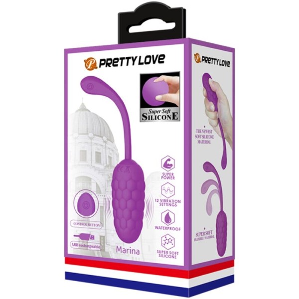 Pretty Love - Oeuf Vibrant Texture Marine Rechargeable Violet