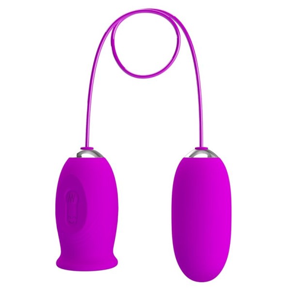Pretty Love - Vibrador Recarregável Daisy Dual EGG Roxo