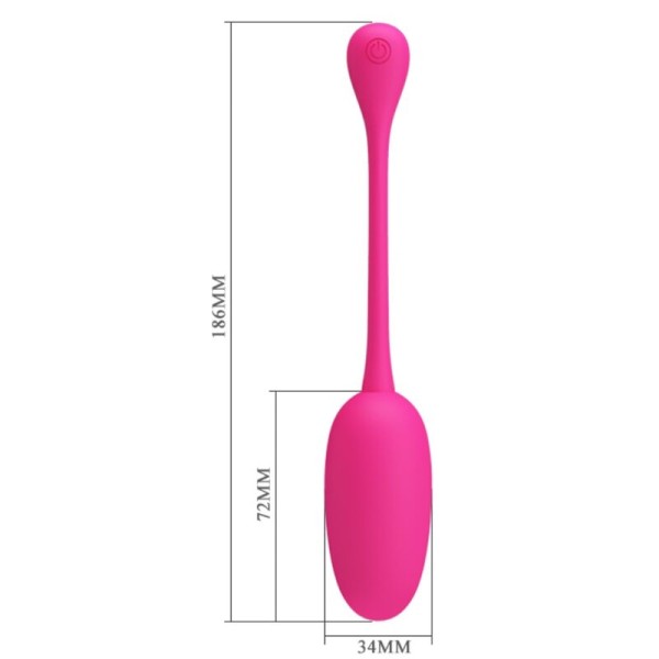 Pretty Love - Huevo Vibrador Recargable Knucker Rosa