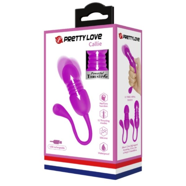Pretty Love - Ovo Vibratório Recarregável Callie Roxo