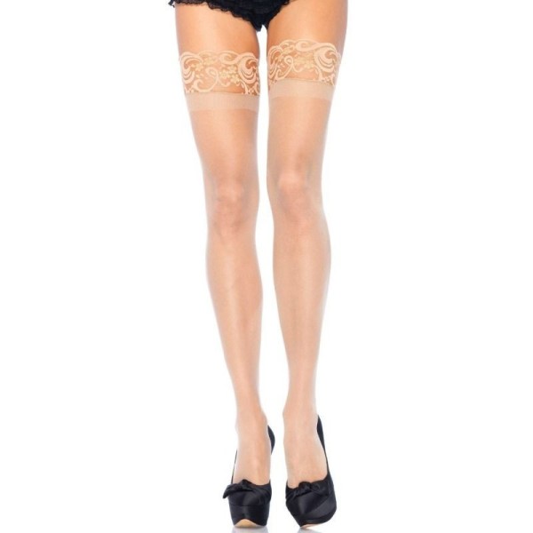LEG AVENUE - TAILLE PLUS SHEER STAY UPS BEIGE TAILLE PLUS LEG AVENUE HOSIERY