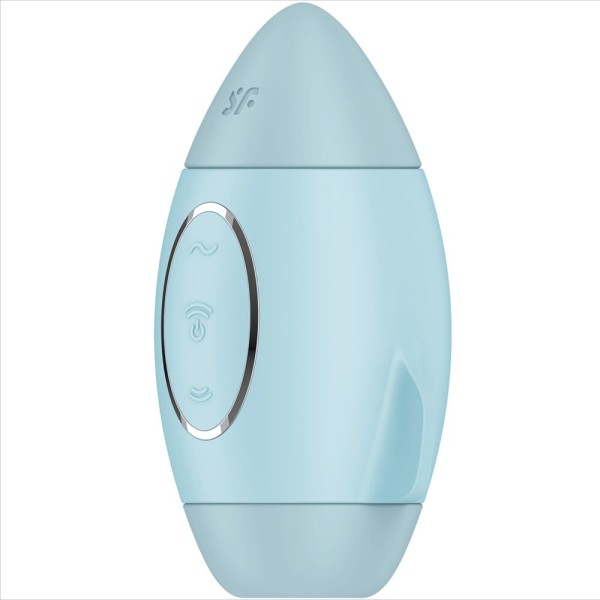 Satisfyer - Mission Control Bleu Petit Vibrateur Double Impulsion