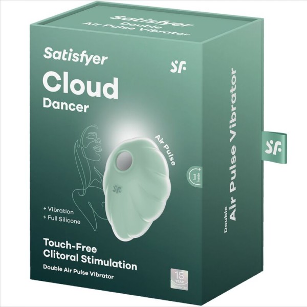 Satisfyer - Vibrateur Cloud Dancer Vert AIR Pulse