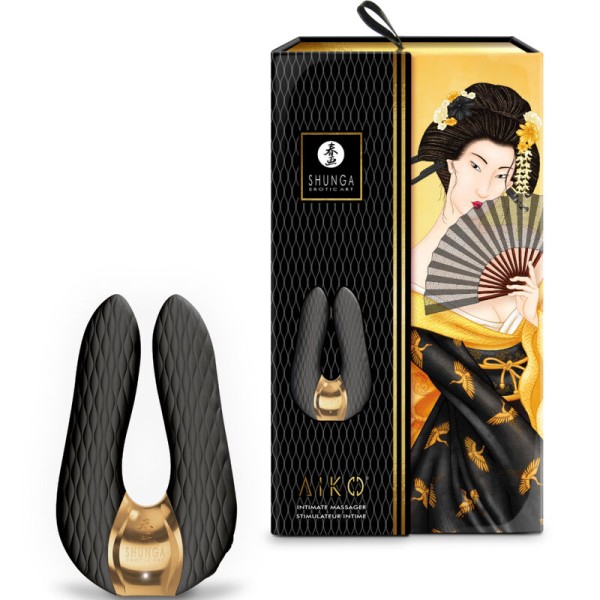 Shunga - Masseur Intime Aiko Noir – Vibrateurs HI-TECH