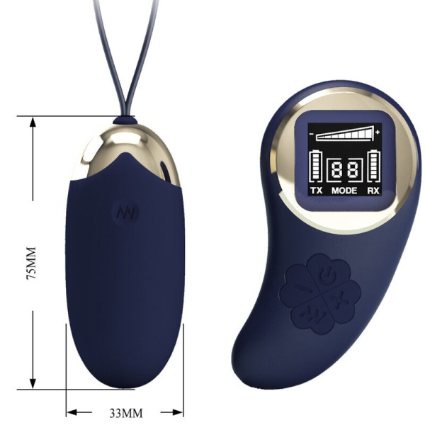 Pretty Love - Télécommande Oeuf Vibrant Mina Bleu